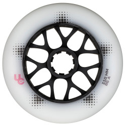 UNDERCOVER UNDERCOVER Urban Wheels Team PRO 110mm/86A White, 3-Pack Black White