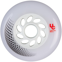 UNDERCOVER Urban Wheels Vortex 100mm/85A, 4-pack White Smoke
