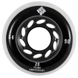 USD Wheels USD USD Team 64/90A, 4-pack Black White