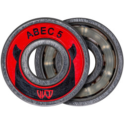 WICKED 608 Bearings ABEC 5 Chrome, Pcs. Red