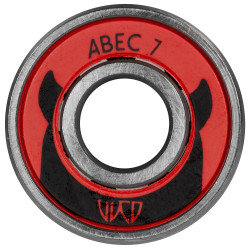 WICKED 608 Bearings PARTS Roller Skates POWERSLIDE WICKED ABEC 7 FS, 8-pack Red