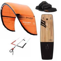 Pack Kitesurf Naish 2026 - Aile Naish Pivot, Twintip Naish RPT, Bar Sense, Pads et Leash