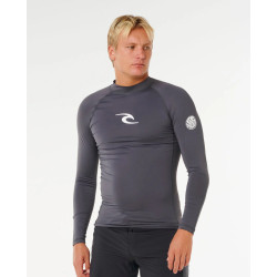 Lycra Ripcurl Waves Upf Perf L/S 84 Charcoal Grey