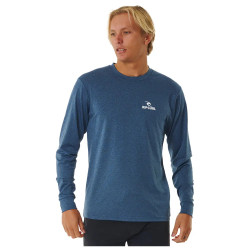 Lycra Ripcurl Stack brand Icon L/S Navy Marle