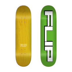 Squared Logo Green 8.25"x31.85" Flip Deck