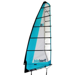 Voile Blokart complète 5.5m² (Bôme+pulley+écoute)
