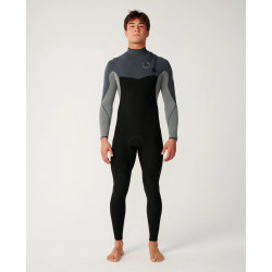 Flashbomb Pro 5/3 mm Zip Free – Combinaison de surf Homme Rip Curl – Gris anthracite