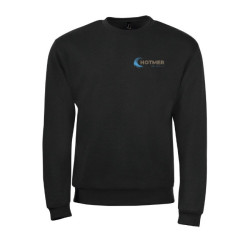 Sweat Shirt HOTMER Spider Col Rond Noir - Logo Hotmer