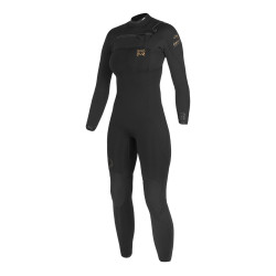 Combinaison de surf Femme Sooruz Guru Pro 4/3 mm Chest Zip – Oysterprene bio – Noir