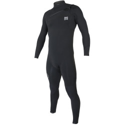Combinaison de surf Homme Sooruz Guru Pro 4/3 mm Chest Zip – Oysterprene bio – Noir