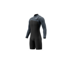 Motion 3/2 mm Front Zip – Shorty manches longues Homme Mystic – Bleu Tidal