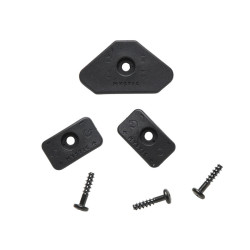 V-Shape – Rondelles et vis pour footstrap de foil Mystic – Noir