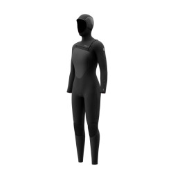 Gem 6/4/3 mm Front Zip à cagoule– Combinaison néoprène Femme Mystic – Noir