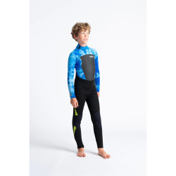Combinaison Integrale Junior C-SKINS Legend 4/3 BZ Black/Blue Tie Die