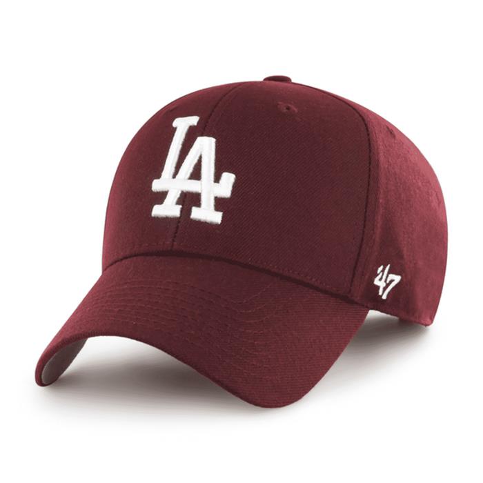 casquette-47-brand-mlb-los-angeles-dodgers-mvpmaroon