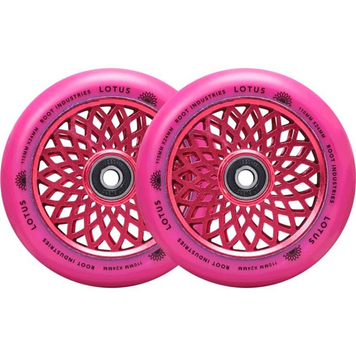 paire-de-roues-trottinette-root-industries-lotus-radiant-pink-110mm