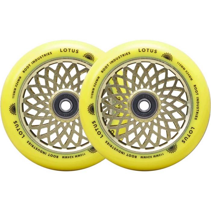 paire-de-roues-trottinette-root-industries-lotus-radiant-yellow-110mm