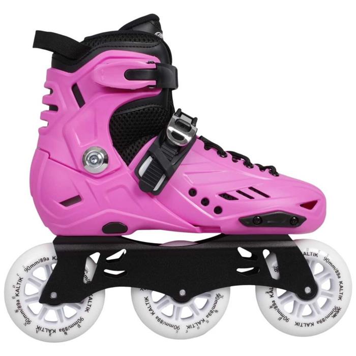 roller-en-ligne-kaltik-k-skate-tri-90mm-junior-rose