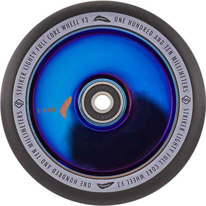 roue-trottinette-striker-lighty-fullcore-v3-blue-chrome-110mm