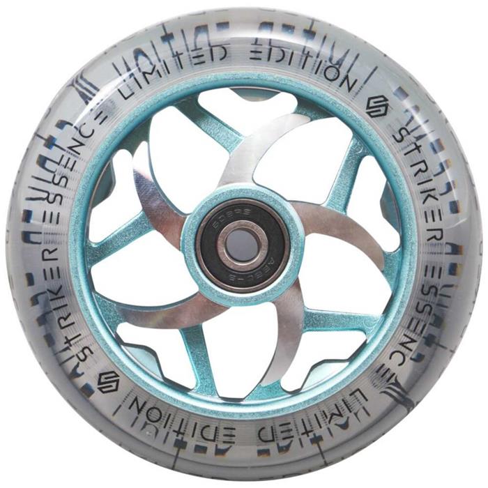roue-trottinette-striker-essence-v3-clear-bleu-vert-110mm