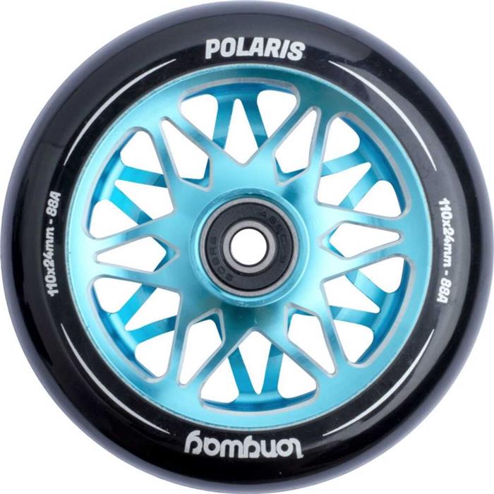 roue-trottinette-longway-polaris-bleu-vert-110mm