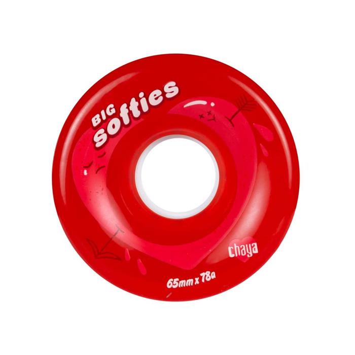roues-roller-chaya-big-softie-s-clear-red