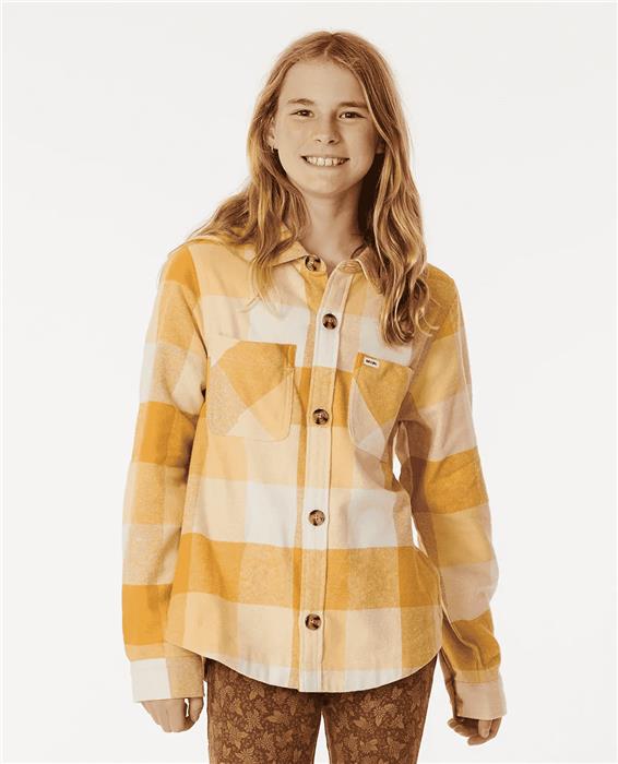 chemise-junior-ripcurl-la-isla-flannel-shirt-girl-gold