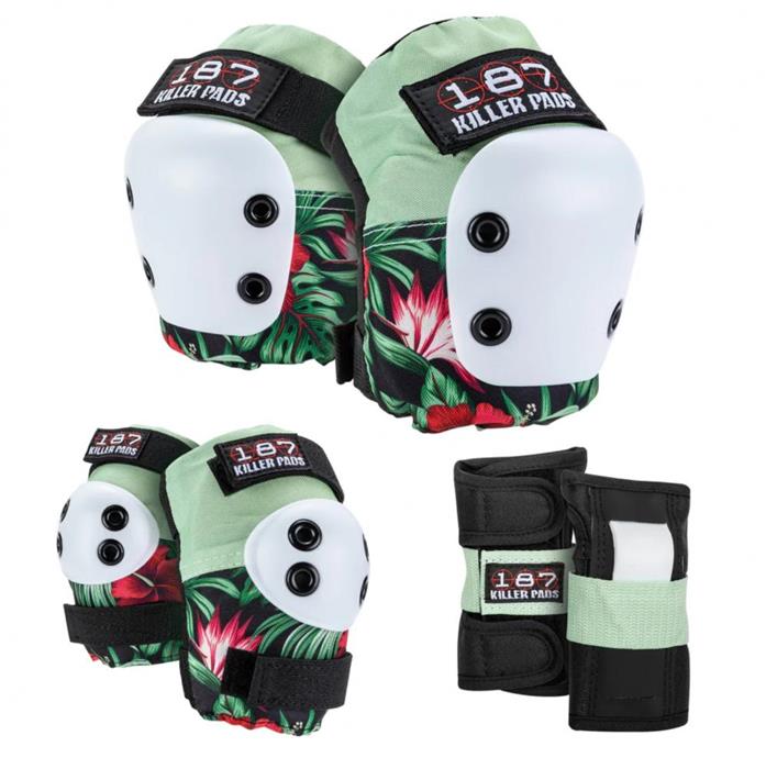 set-de-protection-187-jr--six-pack-set-hibiscus-pink-green-black-jr