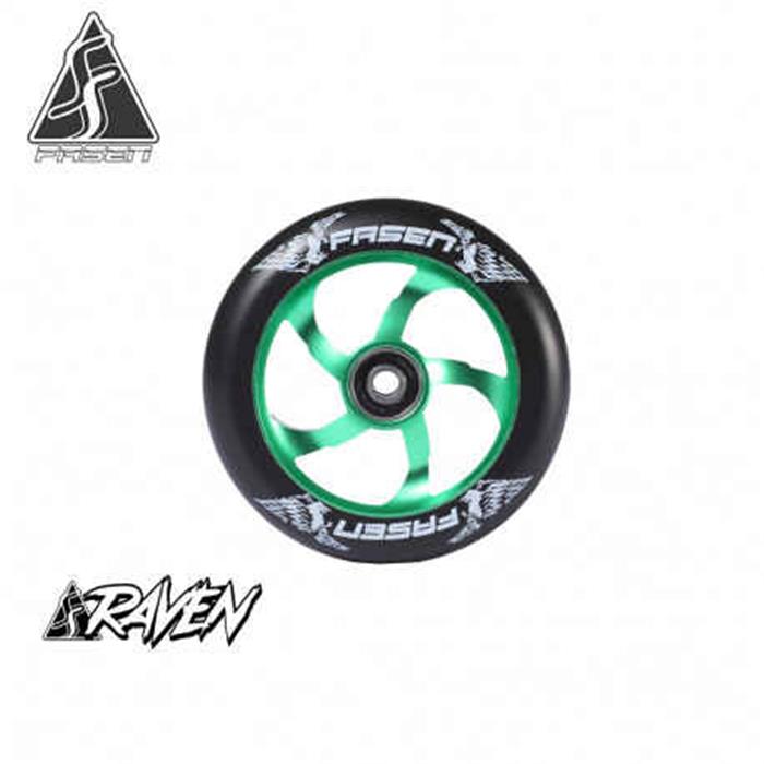 roue-trottinette-freestyle-fasen-raven-110-mm-green