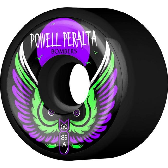 roue-skateboard-powell-peralta-wheels-jeu-de-4-bomber-iii-60m-85a-black