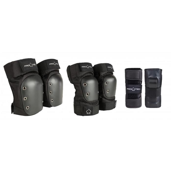 set-de-protection-pro-tec-street-gear-junior-3-pack-black