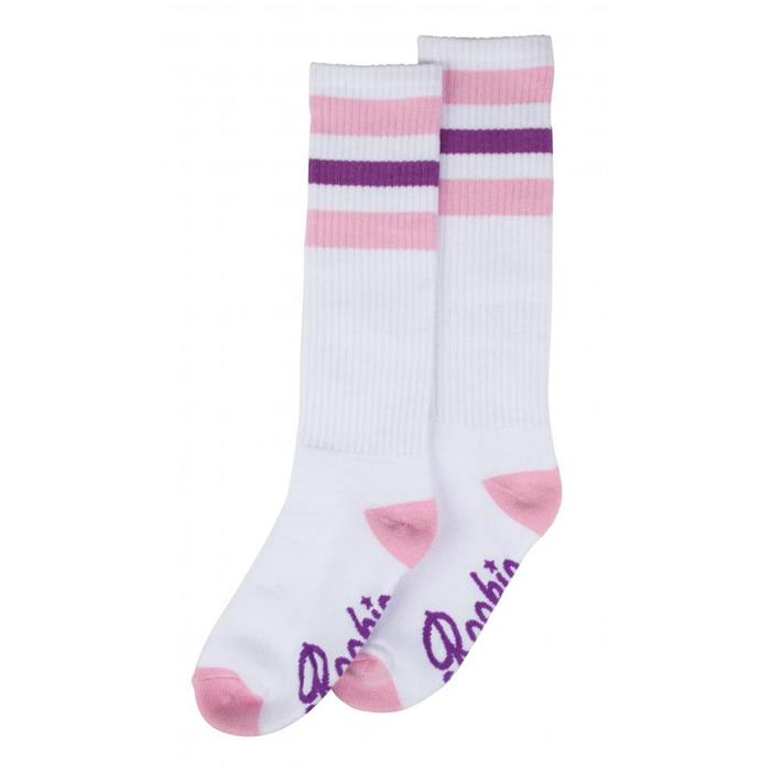 chaussette-roller-derby-rookie-roller-sock-white-pink