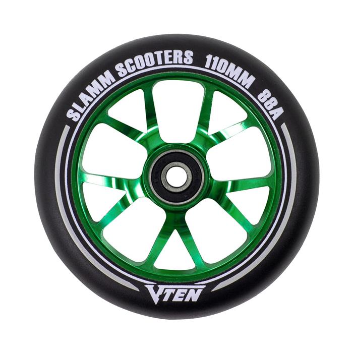 roue-trottinette-freestyle-slamm-110mm-v-ten-ii-wheels-green