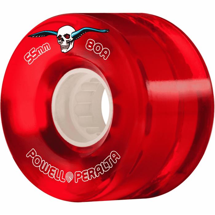 roues-skate-powell-peralta-jeu-de-4-55mm-clear-80a-red