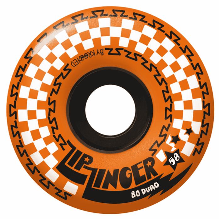 roues-skate-krooked-cruiser-jeu-de-4-58mmzip-zinger-80d-orange
