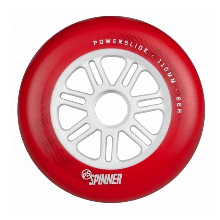 roue-roller-en-ligne-powerslide-spinner-110mm-88a-matte-red-pcs