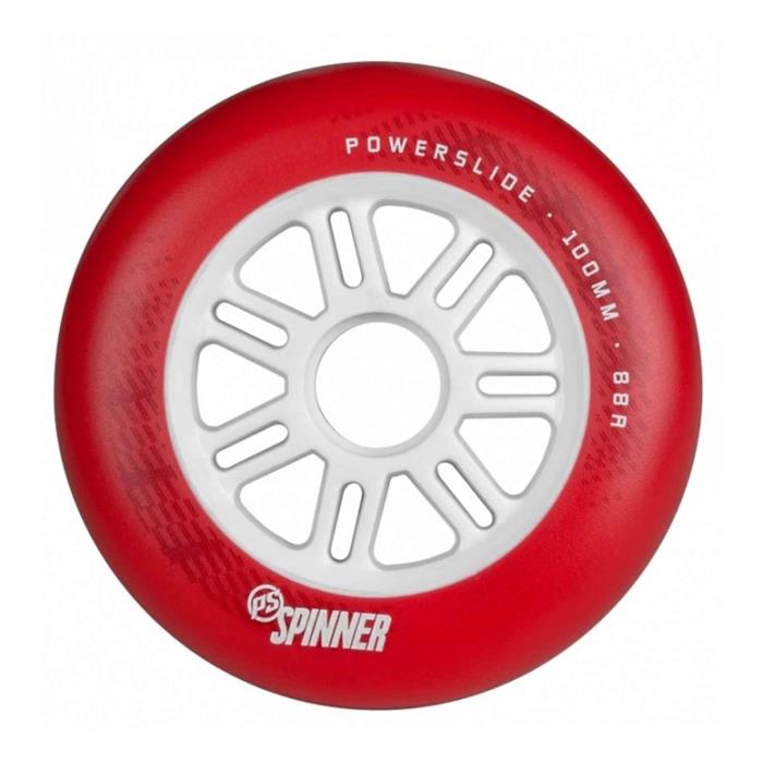 roue-roller-en-ligne-powerslide-spinner-100mm-88a-matte-red-pcs