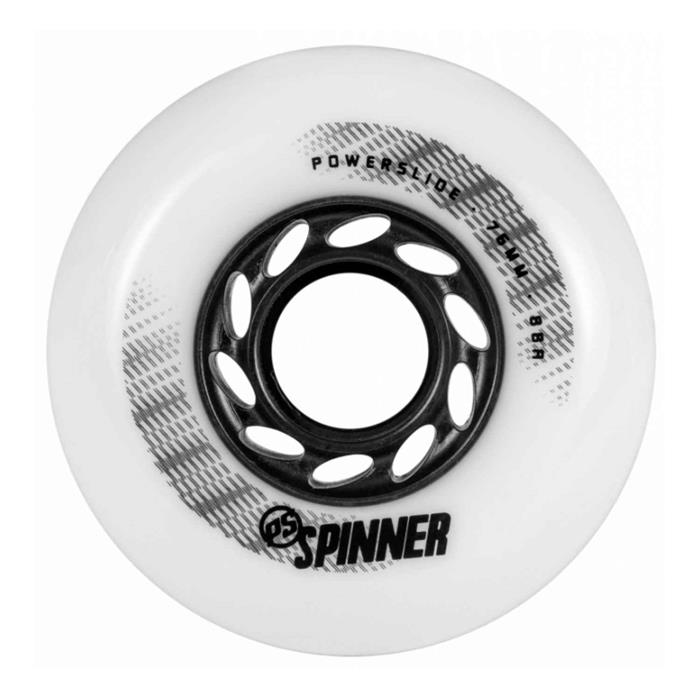 roue-roller-en-ligne-powerslide-spinner-76mm-88a-matte-white-4-pack