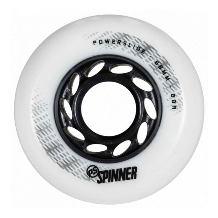 roue-roller-en-ligne-powerslide-spinner-68mm-88a-matte-white-4-pack