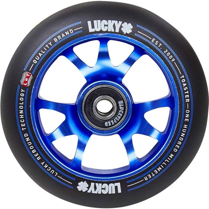 roue-trottinette-freestyle-lucky-toaster-100mm-noir-bleu-100mm