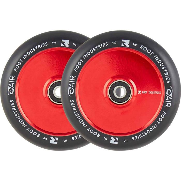root-air-noir-roues-trottinette-pack-de-2-rouge-110mm