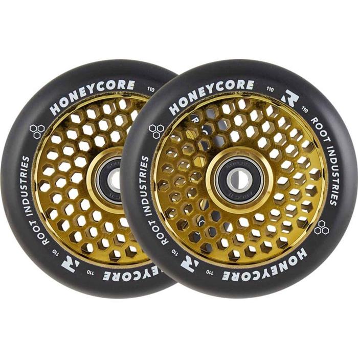 root-honeycore-noir-110mm-roue-trottinette-freestyle-pack-de-2-or-110mm