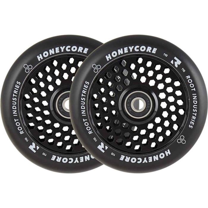 roue-trottinette-freestyle-root-honeycore-noir-110mm-pack-de-2