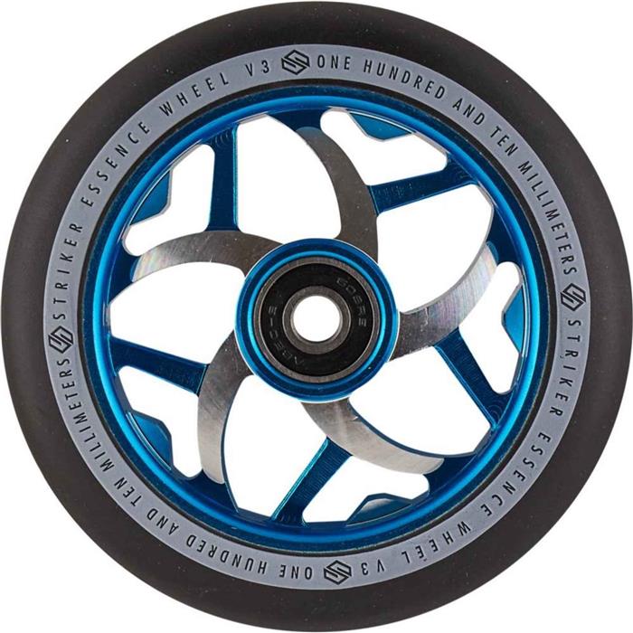 striker-essence-v3-noir-roue-trottinette-freestyle-bleu-110mm