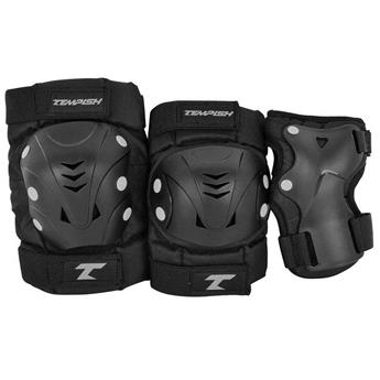 Set de protection complet TEMPISH Taky Skate Pads 3-Pack Noir/Gris