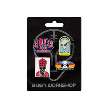 Pin ALIEN WORSHOP Logo 4Pack Multicolore