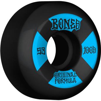 Roues skate BONES (x4) 100S V5 #4 Sidecut Noir 100A 53mm
