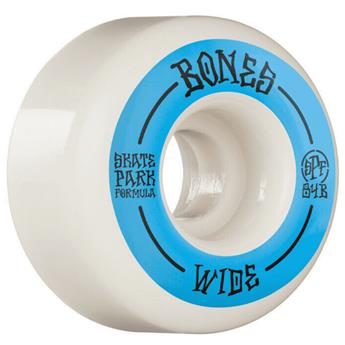 Roues skate BONES (x4) Spf Wide Blanc 84B 54mm