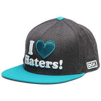 Casquette DGK SKATEBOARDS Haters Snapback Ch. Heather Teal Gris