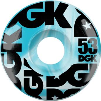 Roues skate DGK SKATEBOARDS (x4) Swirl Formula Bleu 101A 53mm